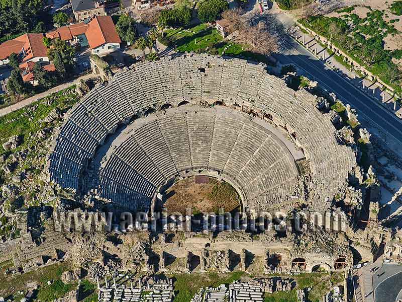 AERIAL VIEW photo of Sidé Theater, Turkey.