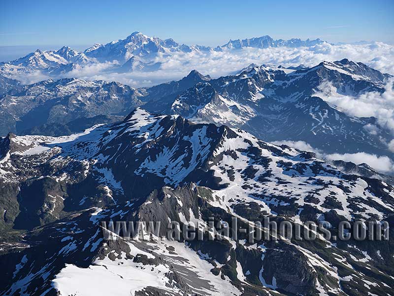 Aerial view of Valgrisenche in Aosta Valley, Italy. VEDUTA AEREA foto, Italia.
