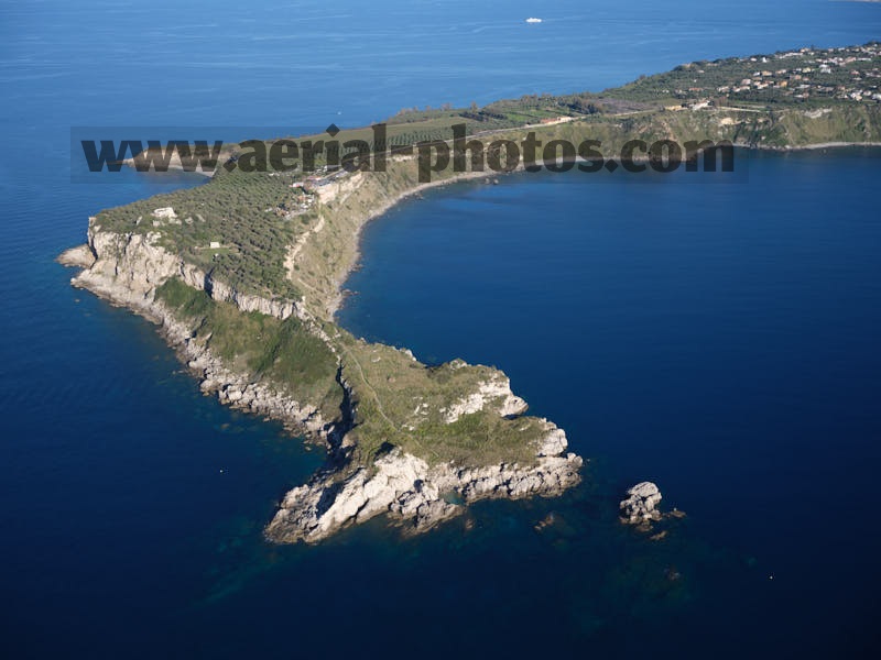 AERIAL VIEW photo of Capo Milazzo, Sicily, Italy. VEDUTA AEREA foto, Sicilia, Italia.