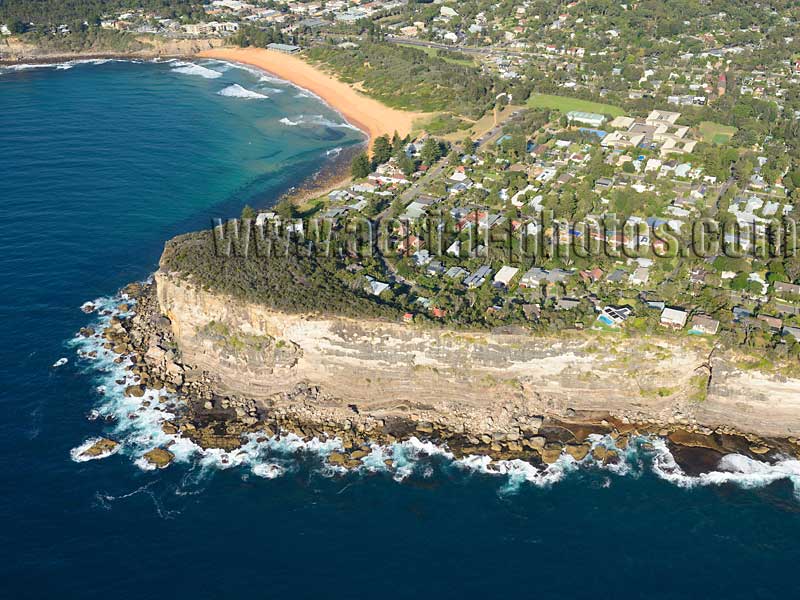 AERIAL VIEW photo of Avalon Beach, Sydney, New South Wales, Australia.