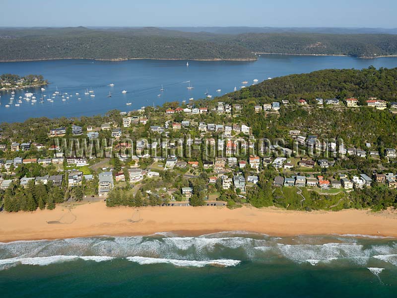 AERIAL VIEW photo of Whale Beach, Sydney, New South Wales, Australia.