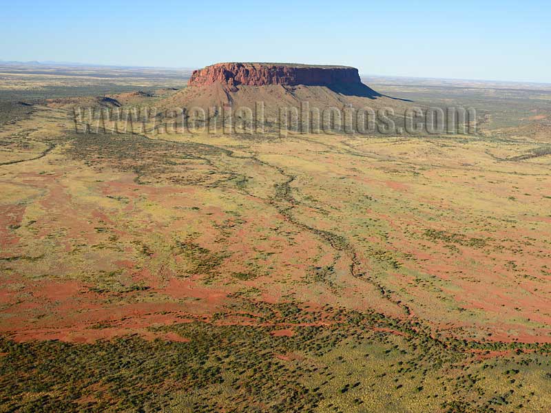 AERIAL VIEW photo of Mount Conner, Northern Territory, Australia.