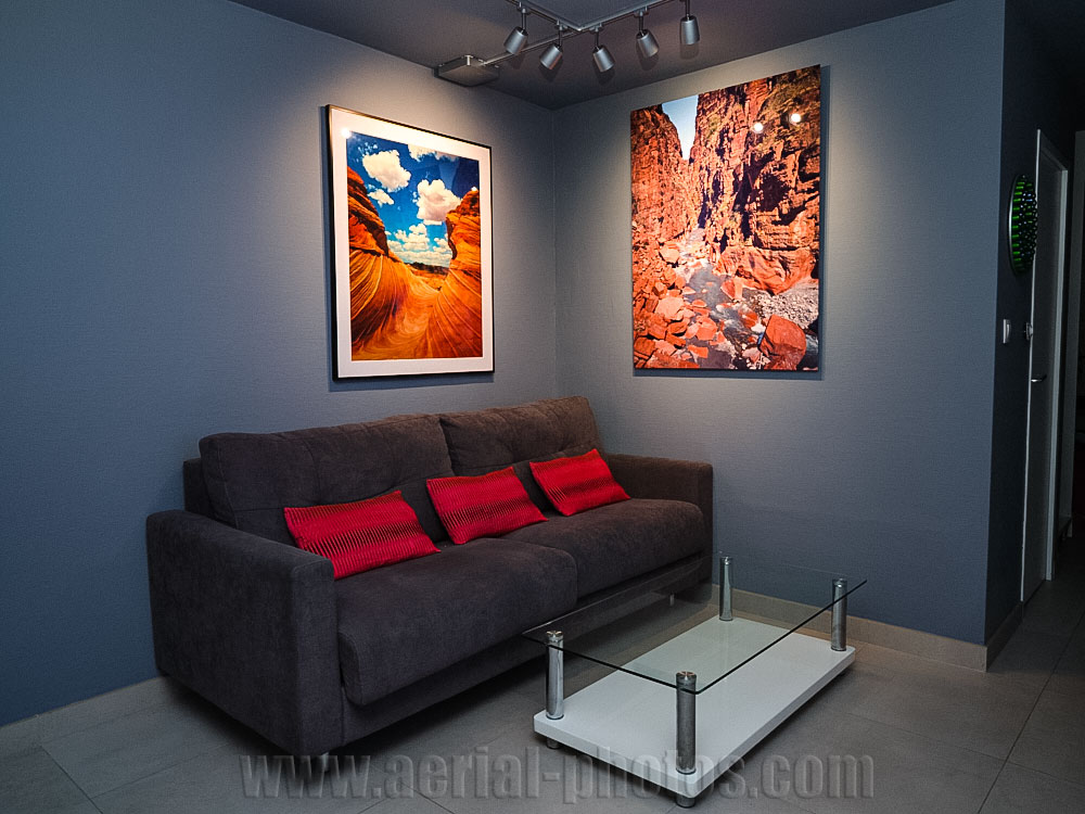Fine art photography. 90 x 120 cm chromaluxe print. Image of Daluis Gorge on the French Riviera's backcounty.