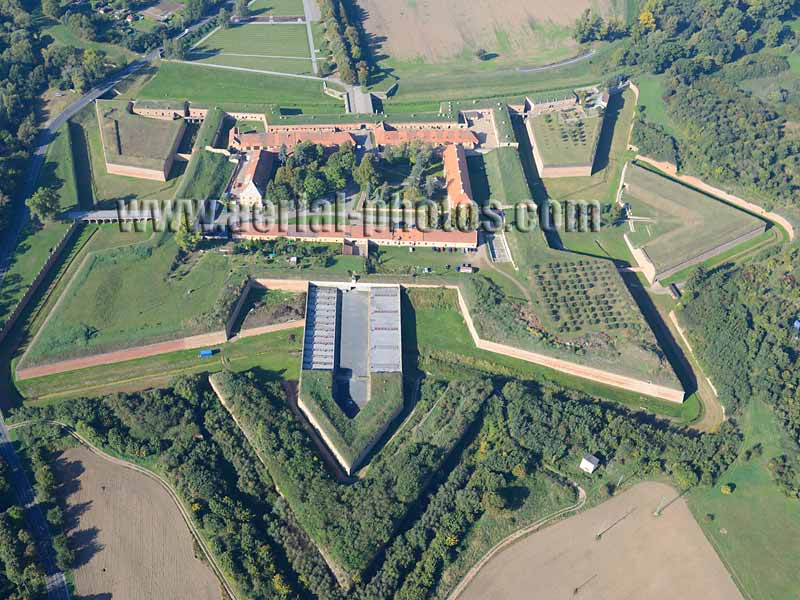 AERIAL VIEW photo of Terezín - Theresienstadt, Czech Republic. LETECKÝ POHLED, Česká republika.