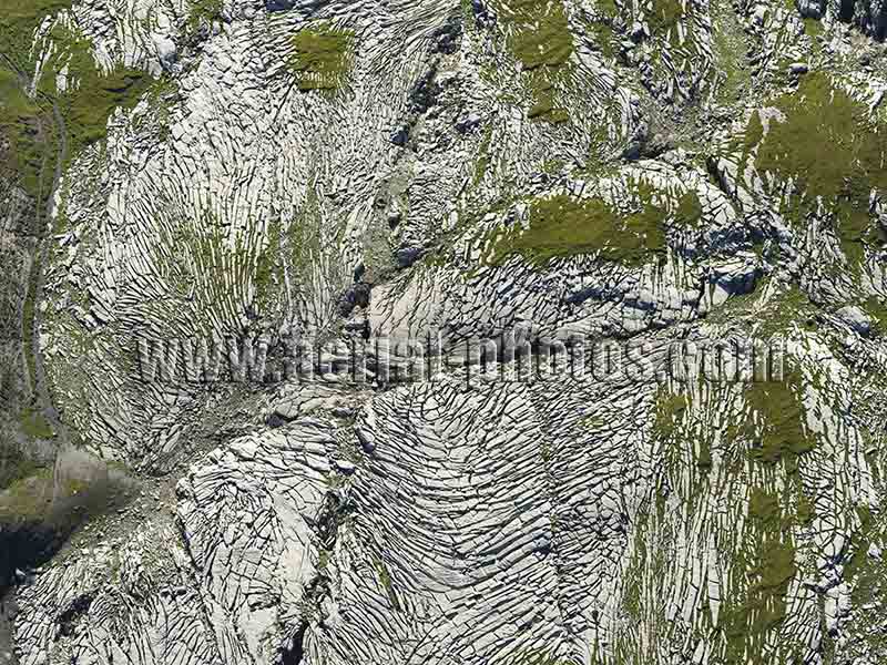 Aerial photo of désert de platé, Haute-Savoie, Auvergne-Rhône-Alpes, France. Vue aérienne.