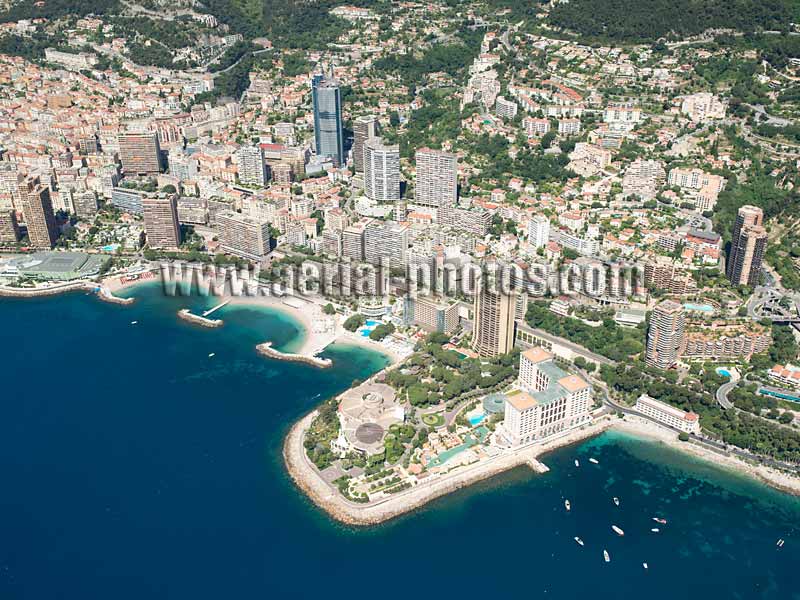 Aerial photo, Larvotto, Monaco. Vue aérienne.