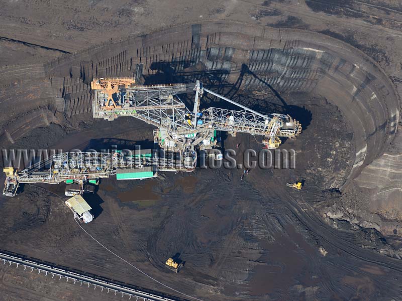 AERIAL VIEW photo of Bełchatów Coal Mine, Poland. FOTOGRAFIA LOTNICZA kopalnia węgla, Polska.