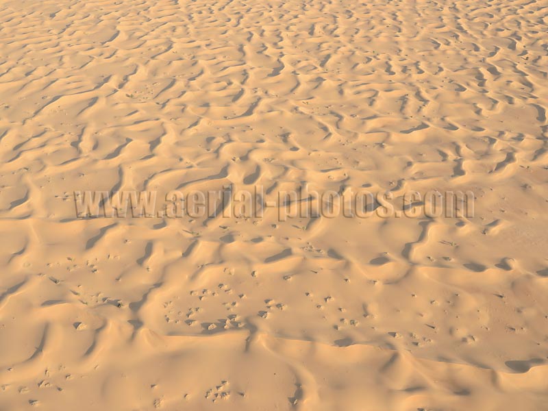 AERIAL PHOTO Sand Dunes in the Arabian Desert, Dubai, United Arab Emirates, UAE.