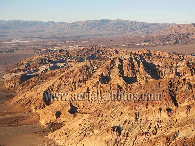 Aerial view of the Amargosa Range, Death Valley National Park, California, USA.